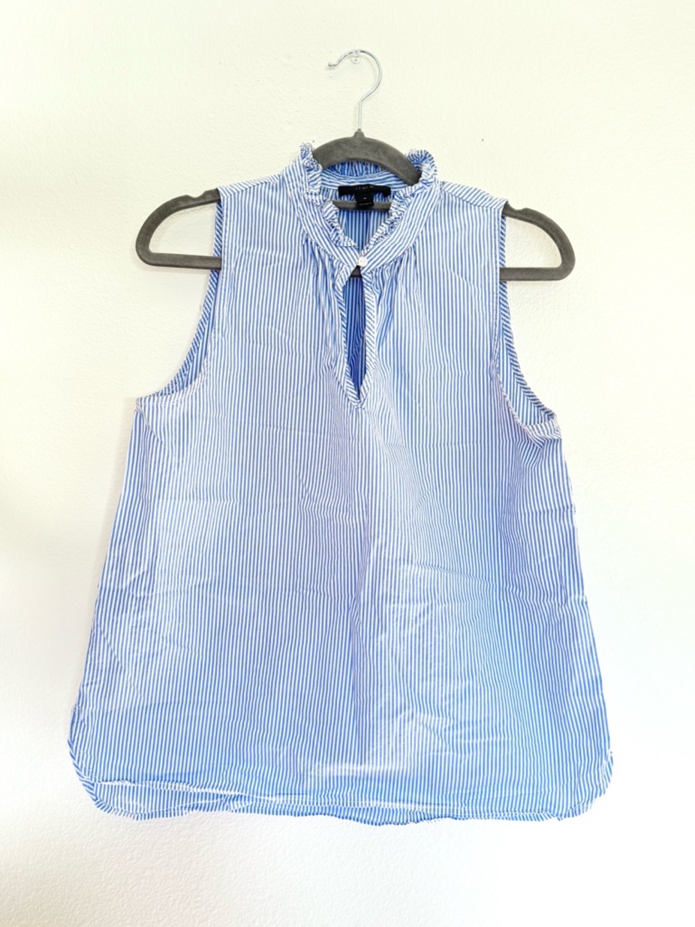 J Crew 100% Cotton Sleeveless Blouse